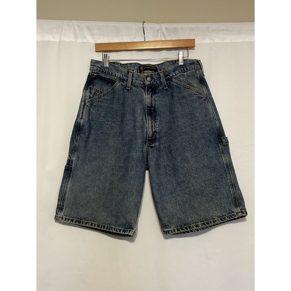 Vintage Y2K Polo Jeans Company Denim Carpenter Painter Shorts Jorts size 31